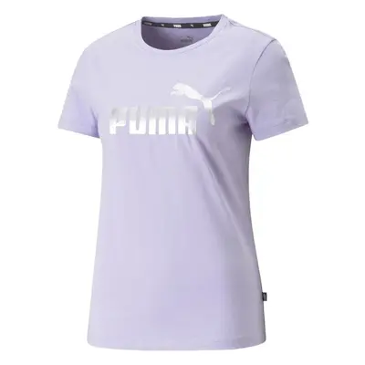 Puma ESS+ METALLIC LOGO TEE Női póló, lila, méret