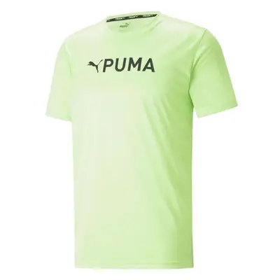 Puma FIT LOGO TEE - CF GRAPHIC Férfi edzőpóló, világoszöld, méret