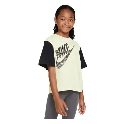 Nike NSW TEE ESSNTL BOXY TEE Lány póló, sárga, méret