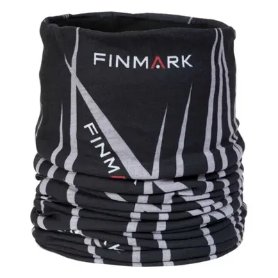 Finmark FSW-210 Multifunkcionális kendő fleece béléssel, fekete, méret