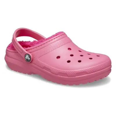 Crocs CLASSIC LINED CLOG K Lány belebújós cipő, rózsaszín, méret 38/39