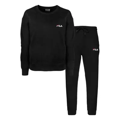 Fila BRUSHED COTTON FLEECE CREW Női pizsama, fekete, méret