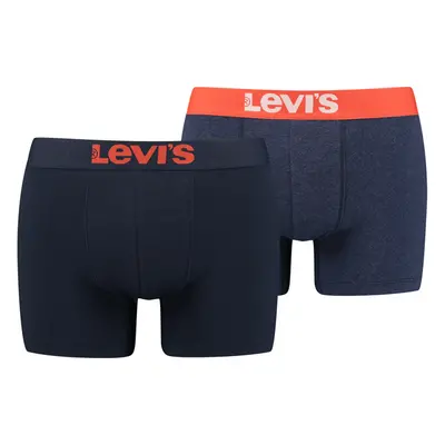 Levi's® MEN SOLID BASIC BOXER 2P Férfi boxeralsó, sötétkék, méret