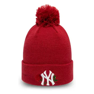 New Era MLB WMNS TWINE BOBBLE KNIT NEW YORK YANKEES Női téli sapka, piros, méret