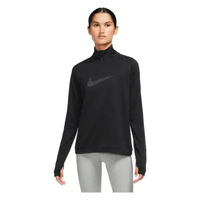 Nike DF SWOOSH HBR HZ PACER Női pulóver futáshoz, fekete, méret