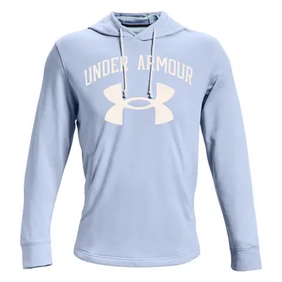 Under Armour RIVAL TERRY BIG LOGO HD Férfi pulóver, világoskék, méret