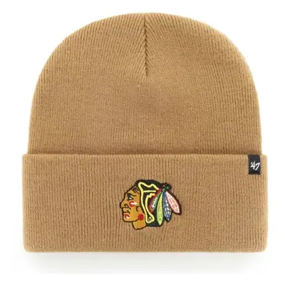 47 NHL CHICAGO BLACKHAWKS HAYMAKER '47 CUFF KNIT BLK Téli sapka, bézs, méret