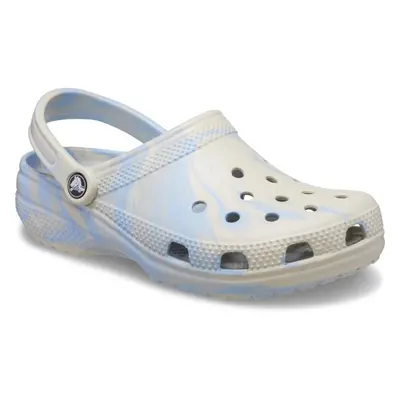 Crocs CLASSIC MARBLED CLOG Uniszex belebújós cipő, bézs, méret 38/39