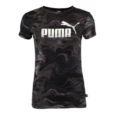 Puma ESS + MARBLEIZED TEE Női póló, fekete, méret