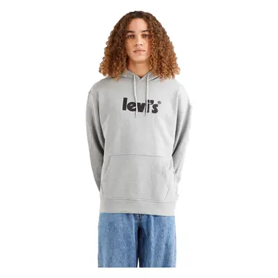 Levi's® T2 RELAXED GRAPHIC PO MV LOGO Férfi pulóver, szürke, méret