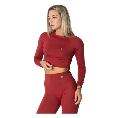 GOLDBEE CROP-TOP BECLASSIC Női crop top, bordó, méret