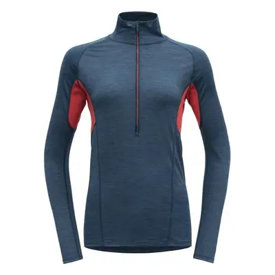 Devold RUNNING MERINO ZIP NECK Női futópóló, kék, méret