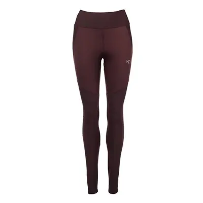 KARI TRAA TIRILL TIGHTS Női sportleggings, bordó, méret