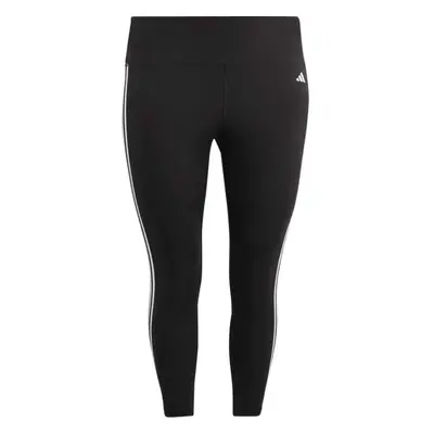 adidas TE 3S PS Női plus size leggings edzéshez, fekete, méret