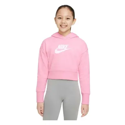 Nike SPORTSWEAR CLUB Lány pulóver, rózsaszín, méret