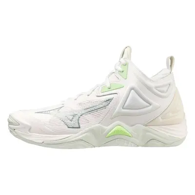 Mizuno WAVE MOMENTUM MID W Női teremcipő, fehér, méret 36.5