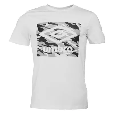 Umbro CAMO BOX LOGO GRAPHIC TEE Férfi póló, fehér, méret