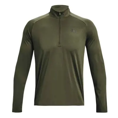 Under Armour TECH 2.0 1/2 ZIP Férfi felső, sötétzöld, méret