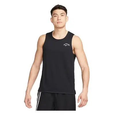 Nike DF MILER TANK DYE Férfi ujjatlan felső, fekete, méret