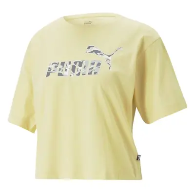 Puma SUMMER SPLASH GRAPHIC TEE Női kosárlabda póló, sárga, méret