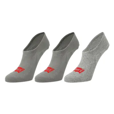 Levi's® FOOTIE HIGH RISE BATWING LOGO 3P Zokni, szürke, méret