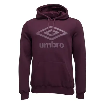 Umbro FW LARGE LOGO HOODY Férfi pulóver, bordó, méret