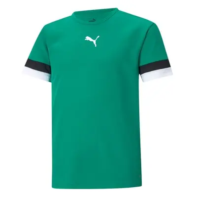 Puma TEAMRISE JERSEY JR Gyerek póló focihoz, zöld, méret