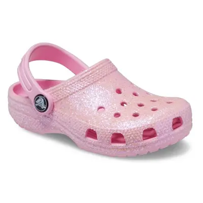 Crocs CLASSIC GLITTER CLOG T Gyerek papucs, rózsaszín, méret 23/24