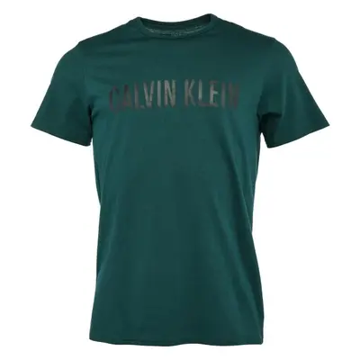 Calvin Klein S/S CREW NECK Férfi póló, sötétzöld, méret