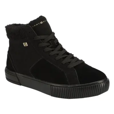 Tommy Hilfiger VULC SUEDE SNEAKER HI Női teniszcipő, fekete, méret