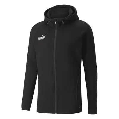 Puma TEAMFINAL CASUALS HOODED Melegítőfelső, fekete, méret