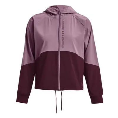 Under Armour WOVEN FZ JACKET Női kabát, lila, méret