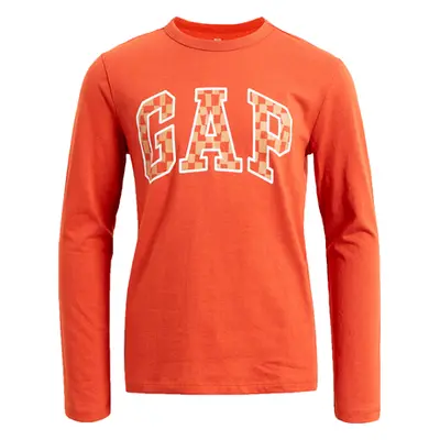 GAP V-FRC LS LOGO TEE Fiú felső, narancssárga, méret