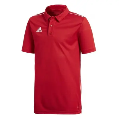 adidas CORE18 POLO Y Fiú ingpóló, piros, méret