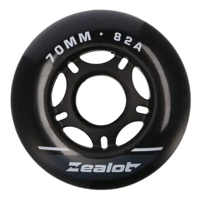 Zealot INLINE WHEELS PACK 70-82A Görkorcsolya kerekek, fekete, méret