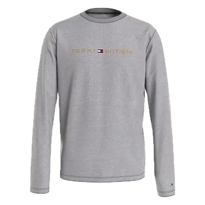 Tommy Hilfiger TOMMY ORIGINAL-CN LS TEE LOGO Férfi felső, szürke, méret