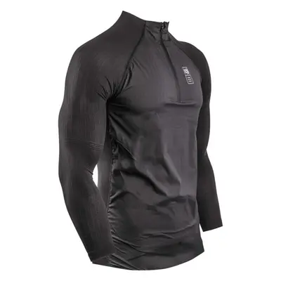 Compressport HYBRID PULLOVER Férfi funkcionális thermo felső, fekete, méret