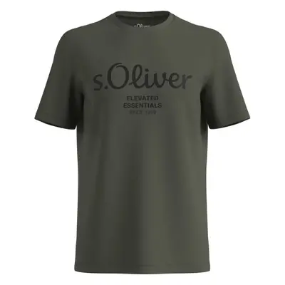 s.Oliver LOGO T-NOOS Férfi póló, khaki, méret