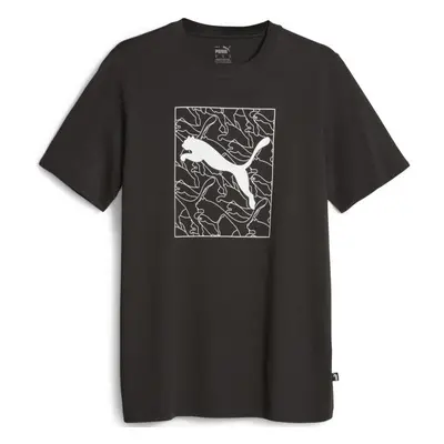 Puma GRAPHICS CAT TEE Férfi póló, fekete, méret