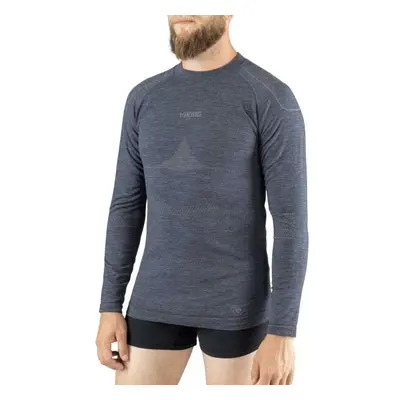 Viking LAVA MAN LONGSLEEVE Férfi thermo felső, sötétszürke, méret