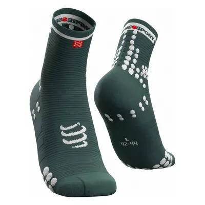 Compressport RACE V3.0 RUN HI Futózokni, sötétzöld, méret