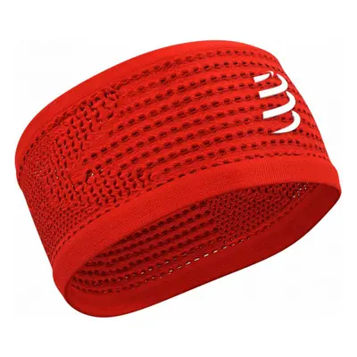 Compressport HEADBAND ON/OFF Sportos futó fejpánt, piros, méret