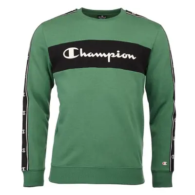 Champion AMERICAN TAPE CREWNECK SWEATSHIRT Férfi pulóver, zöld, méret