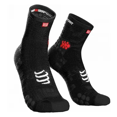 Compressport RACE V3.0 RUN HI Futózokni, fekete, méret