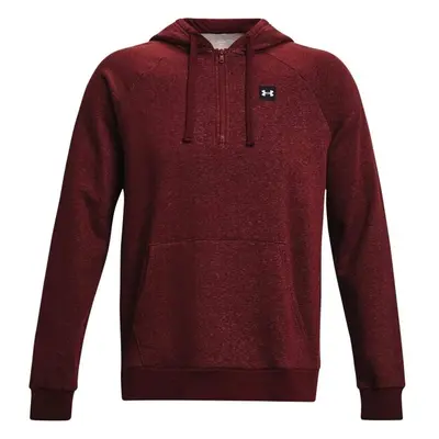 Under Armour RIVAL FLEECE 1/2ZIP HD Férfi pulóver, bordó, méret