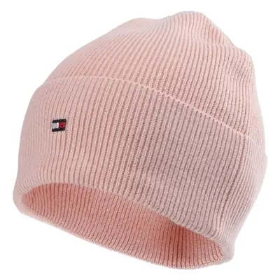 Tommy Hilfiger ESSENTIAL FLAG BEANIE Női téli sapka, rózsaszín, méret