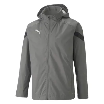 Puma TEAMFINAL ALL WEATHER JACKET Férfi kabát focihoz, sötétszürke, méret