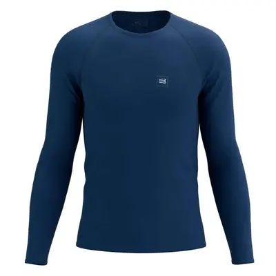 Compressport TRAINING TSHIRT LS Férfi hosszú ujjú edzőfelső, kék, méret