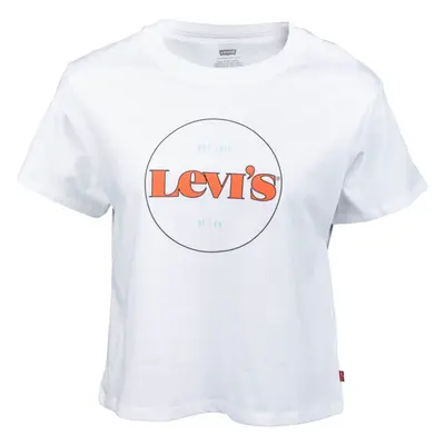 Levi's® GRAPHIC VARSITY TEE NEW CIRCLE Női póló, fehér, méret