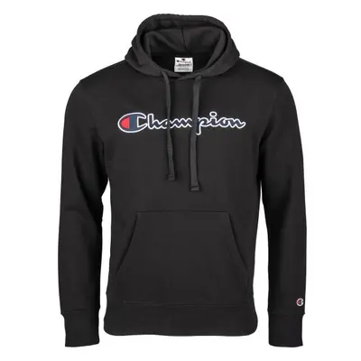 Champion HOODED SWEATSHIRT Férfi pulóver, fekete, méret